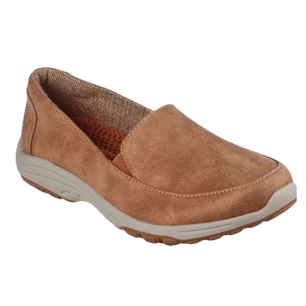 Skechers Reggae Fest 2.0 Textbook Relaxed Fit Chestnut Shoes Women Size 8.5